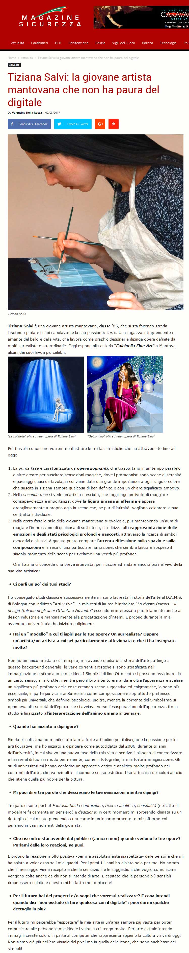 Intervista Magazine Sicurezza